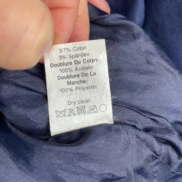 J. CREW Schoolboy Blazer Navy Blue Fitted Lined  Single Breast Preppy Size 0 - Picture 11 of 14